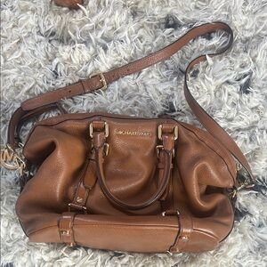Michael Kors Tan Leather Shoulder Bag